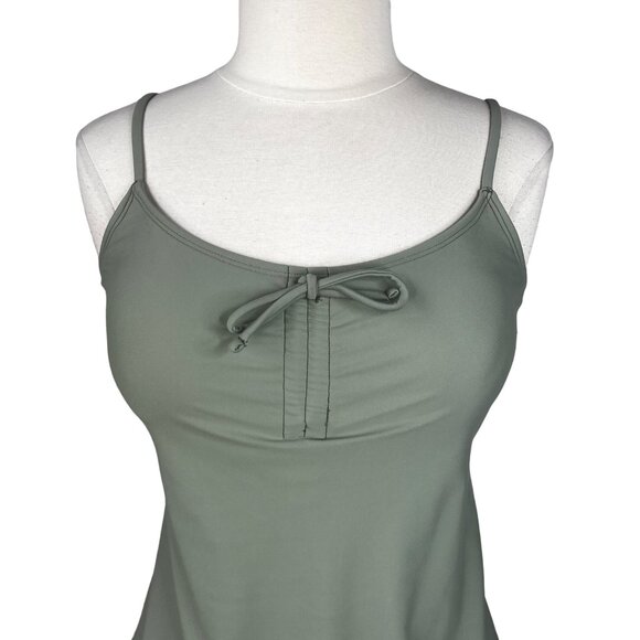 Indigo Sky Maurices Swim Tankini Tank Top Womens Large Green New - Picture 3 of 9